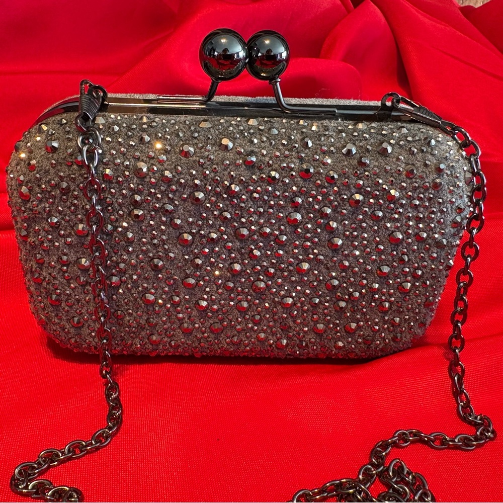 Elegant Silver Clutch Bag